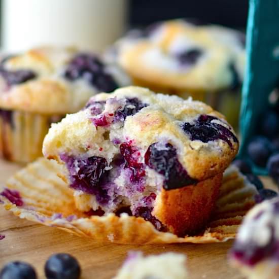 The Best Blueberry Muffins Ever