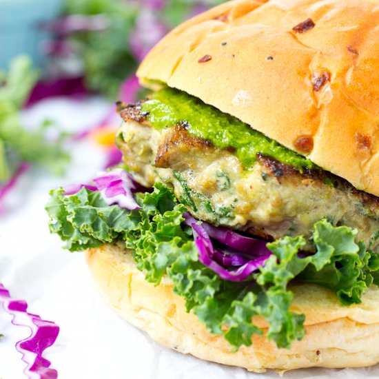 Portabello Kale Turkey Burger