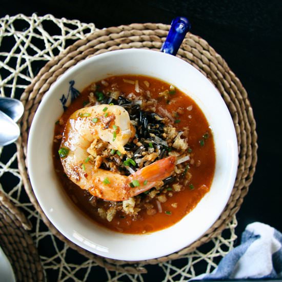 Roasted Tomato & Wild Rice Soup