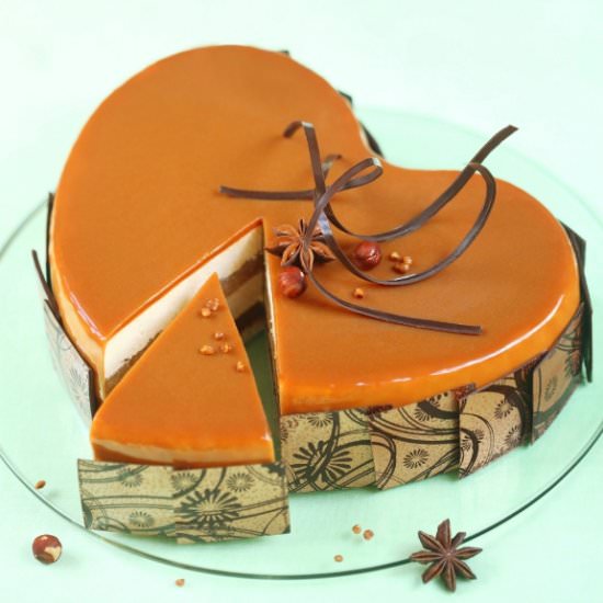 Apple Caramel Entremet Cake