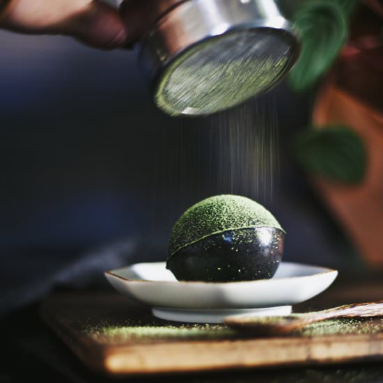 Black Sesame & Matcha Pudding