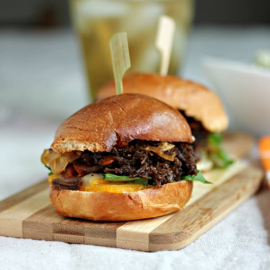 Beer Braised Short Rib Sliders