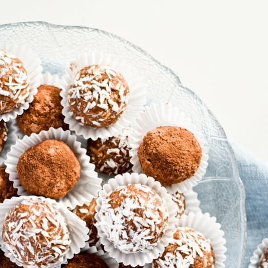 Chocolate Coconut Rum Balls