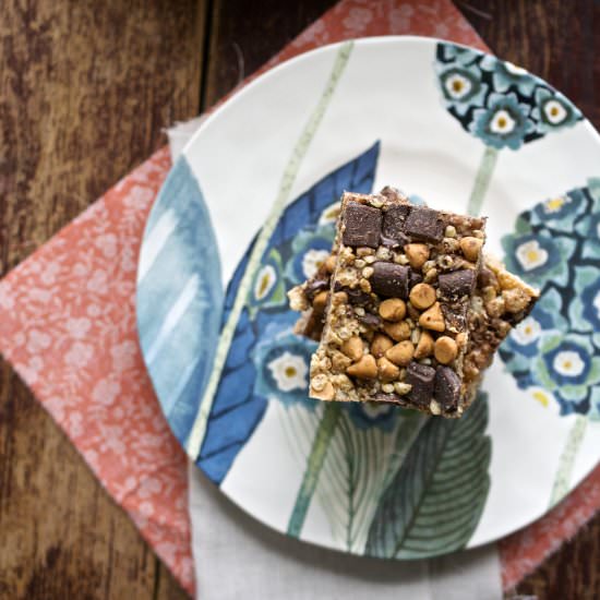 Chocolate Butterscotch Crispy Treat