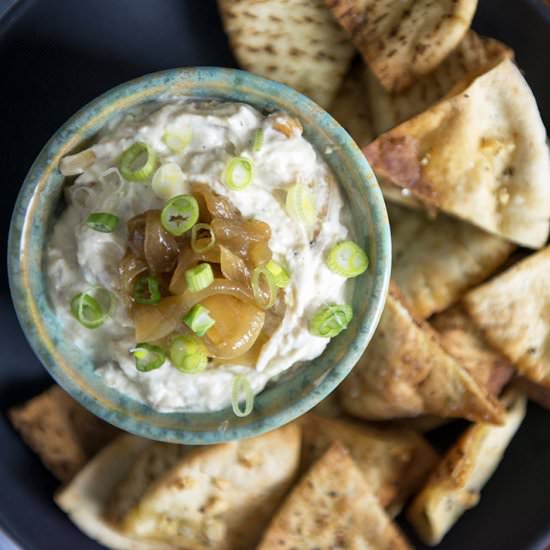 Healthy Onion Dip with Greek Yogurt