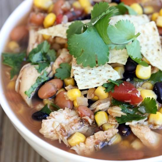 Slow Cooker Chicken Tortilla