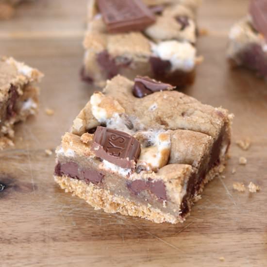 Brown Butter S’mores Blondies