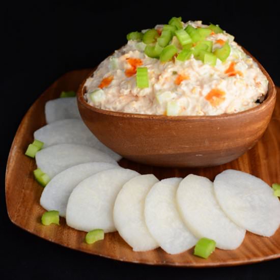 Reduced Fat Buffalo Chicken Dip