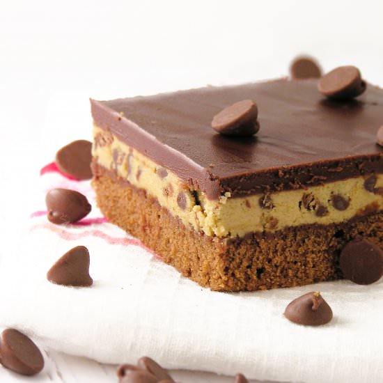Chocolate Chip Cookie Dough Brownie