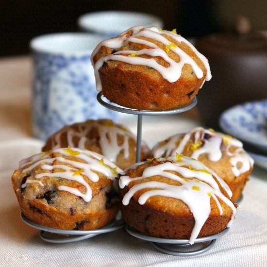 Lemon, Cherry & Basil Muffins – GF