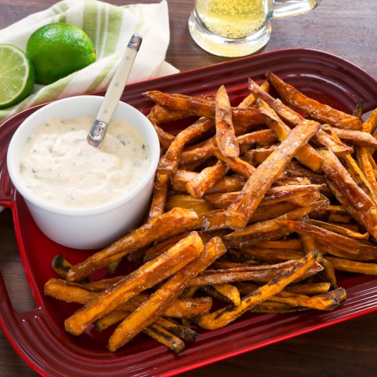 Sweet Potato Fries w/Chipotle Aioli