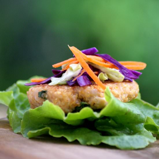 Asian Inspired Chicken Burgers
