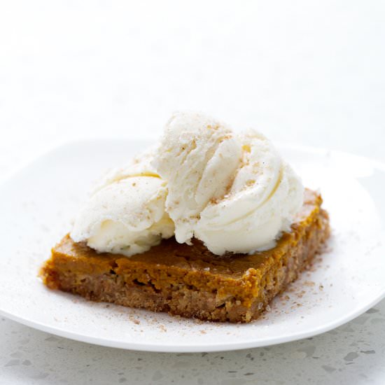 Graham Cracker Pumpkin Pie Bars