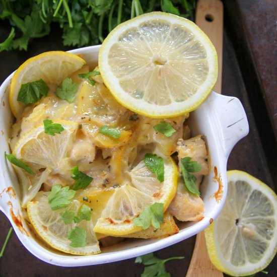 Lemon Chicken and Potato Bake