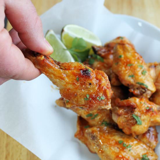 Crispy Baked Spicy Margarita Wings