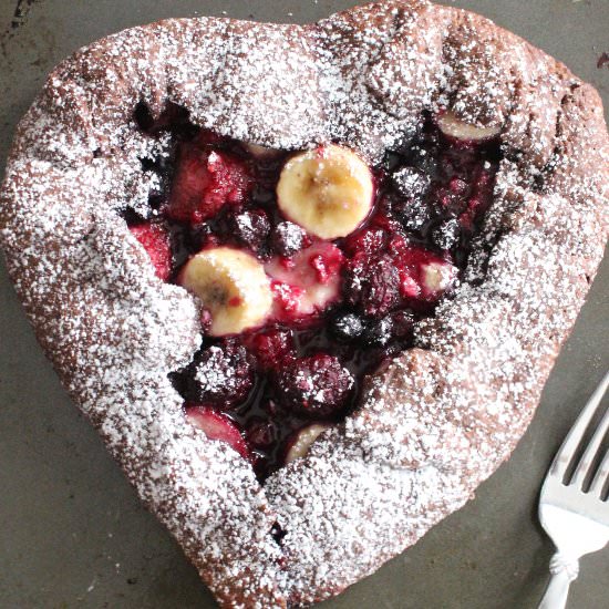 Rustic Banana Berry Galette