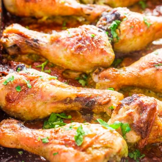 Garlic Ginger Chicken Drumsticks