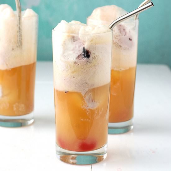 Bourbon Orange Cherry-Vanilla Float