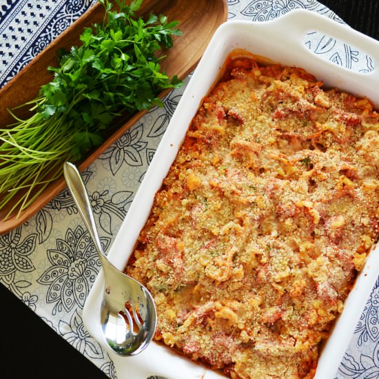 Baked Chicken Pasta Dish