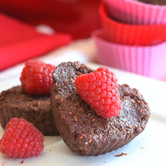 Raspberry Fudge Hearts