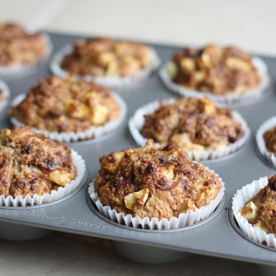Whole Wheat Apple Muffins
