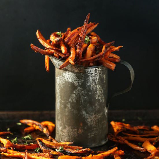 Baked Cajun Sweet Potato Fries