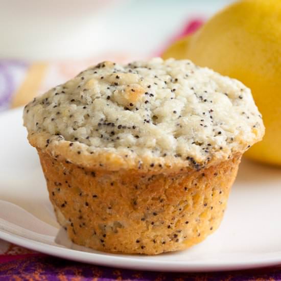 Lemon poppy seed muffins