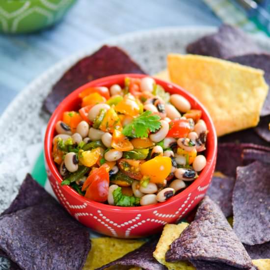Poblano and Black-Eyed Peas Salsa