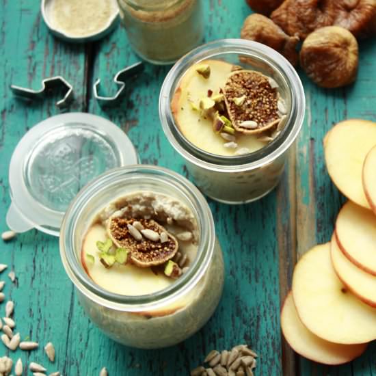 Sunfloer-fig mousse (vegan)