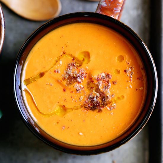 Roasted Carrot, Za’atar & Bean Soup
