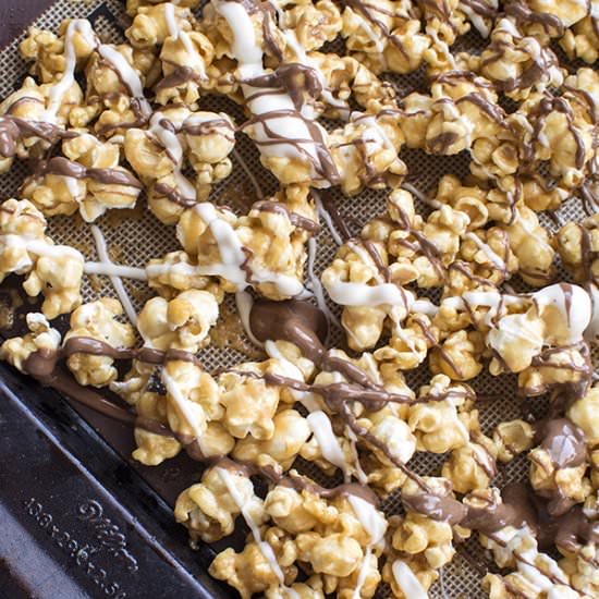 Zebra Caramel Popcorn