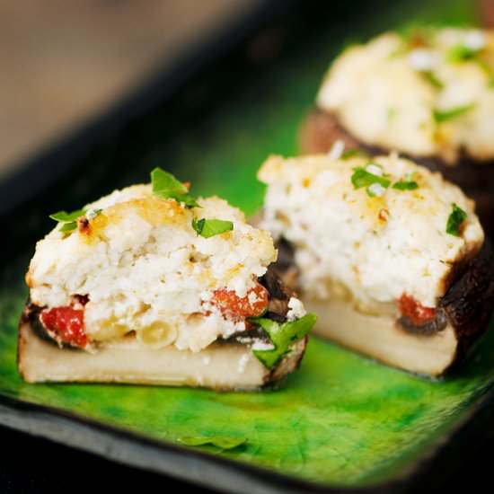 Goat Cheese-Stuffed Mushrooms