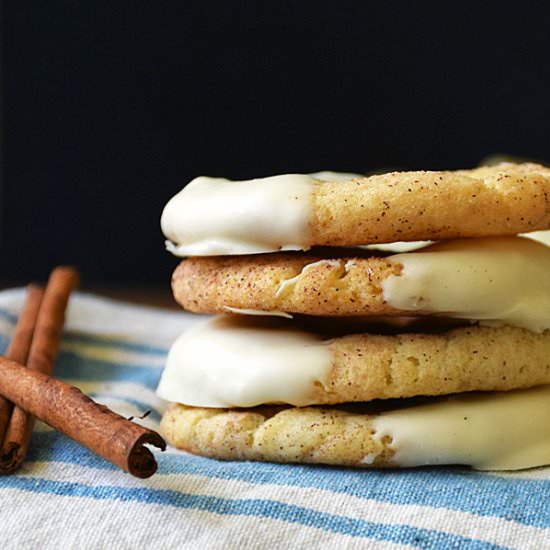 White Chocolate Snickerdoodles