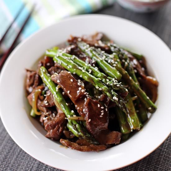 Beef and Asparagus Stir Fry