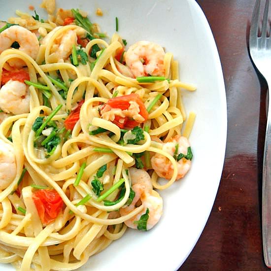 Easy shrimp pasta