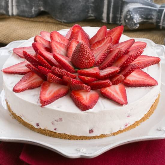 Strawberry Vanilla Cream Pie