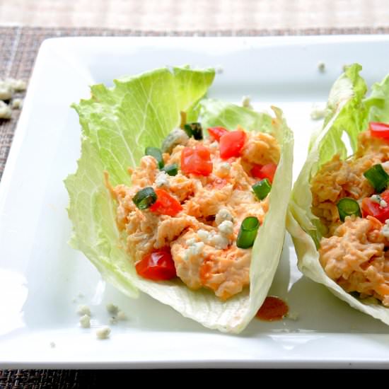 Buffalo Chicken Lettuce Wraps