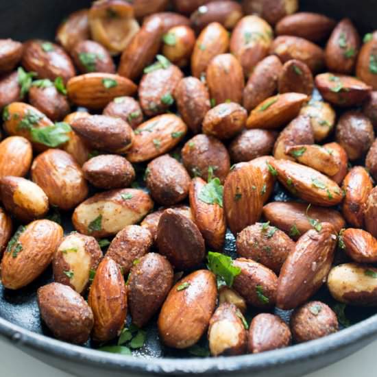 5 Minute Spicy Chili Almonds