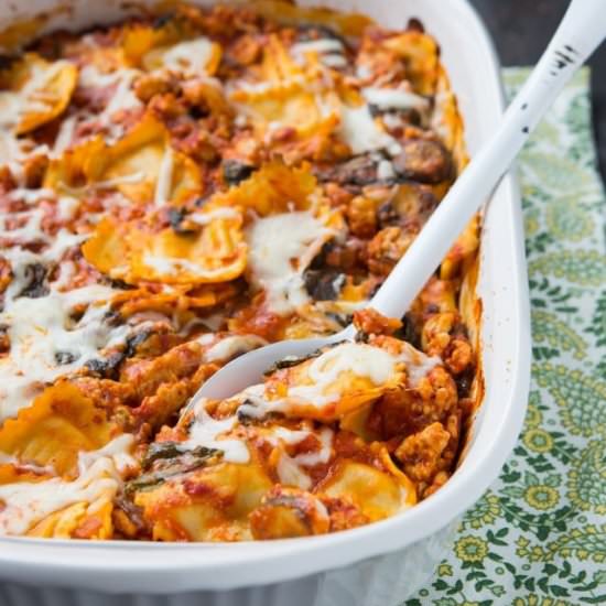 Baked Cheese Ravioli Casserole