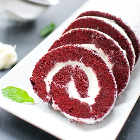 Red Velvet Cake Roll