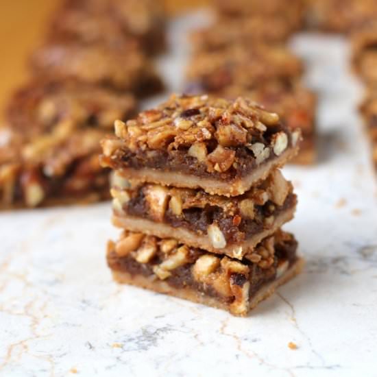 Gooey Mixed Nut Bars