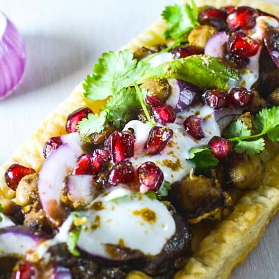 Baked Tart with Chickpea Curry