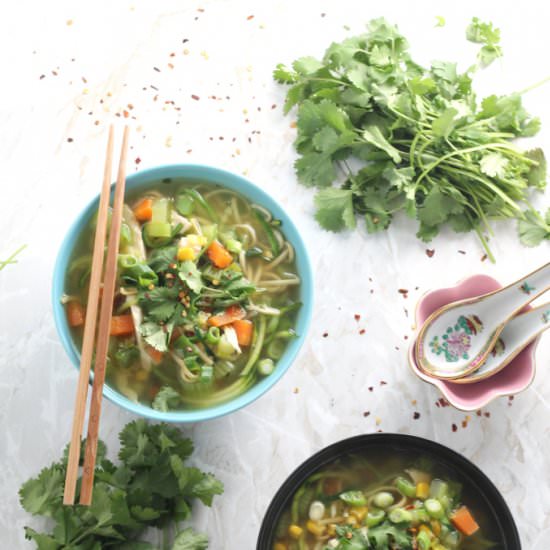 Chicken Zoodle Noodle Soup