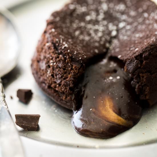 Paleo Protein Almond Joy Lava Cakes