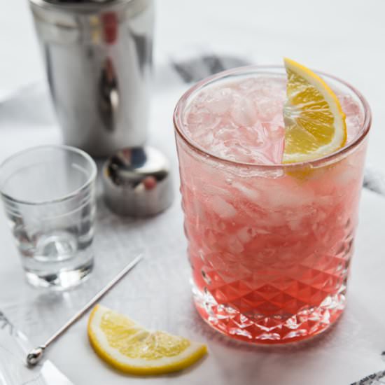 Meyer Lemon Raspberry Fizz