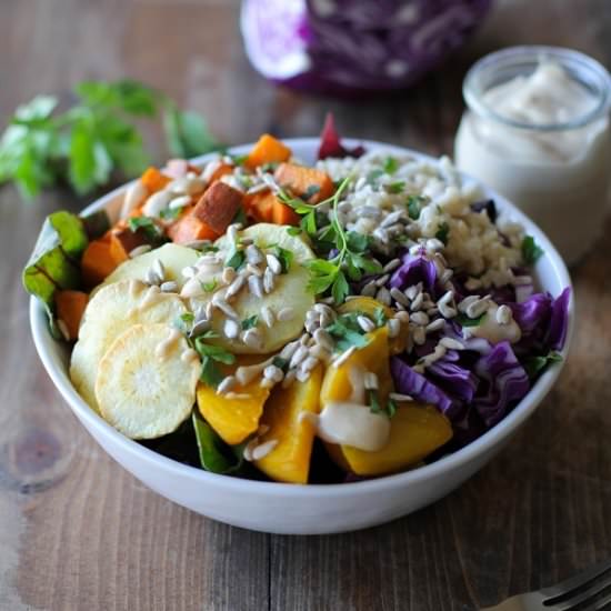Root Vegetable Buddha Bowl