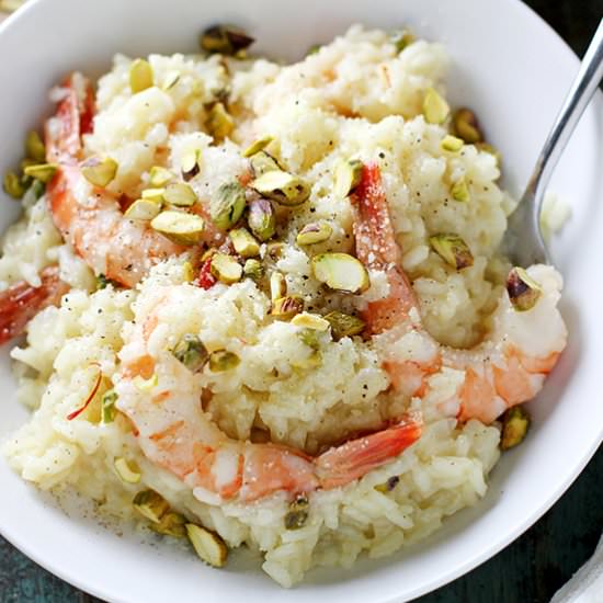 Saffron Risotto with Shrimp