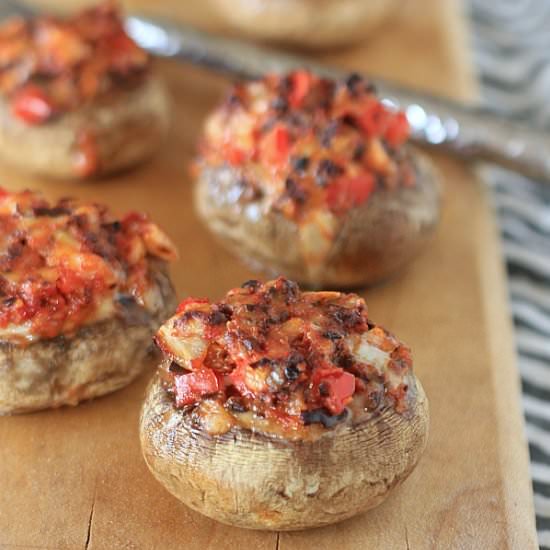Pepper Jack Stuffed Mushrooms