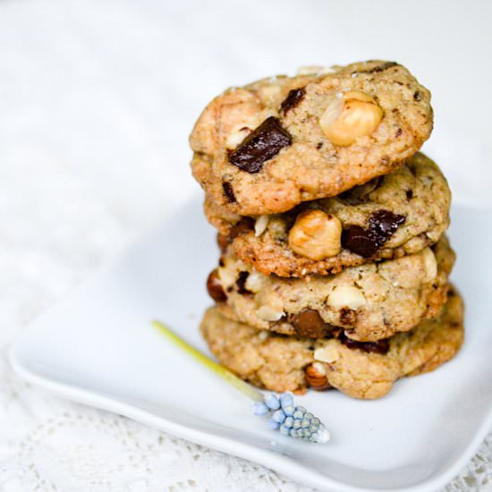 Hazelnut Chocolate Chip Cookies