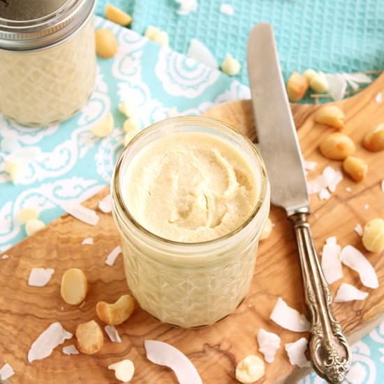 White Choc Macadamia Coconut Butter